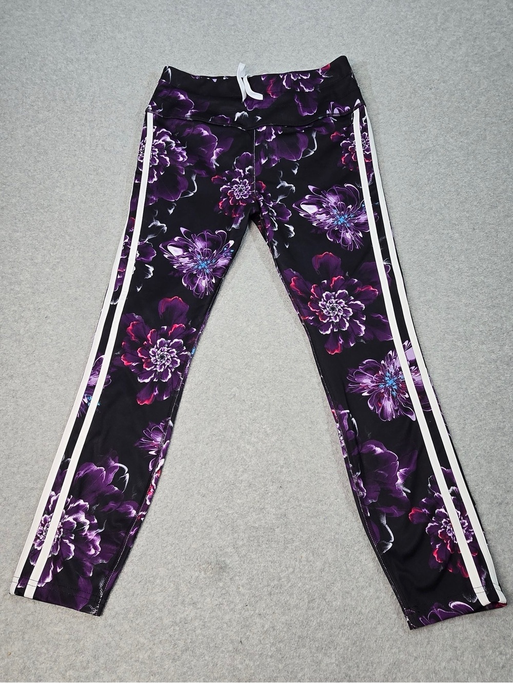 Avia Women’s Multicolor Floral Leggings With Drawstring Size Medium